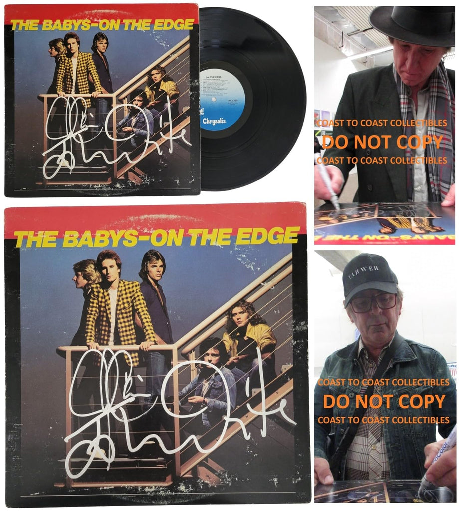 John Waite Jonathan Cain Signed The Babys On The Edge Album COA Proof Autographed Vinyl Record