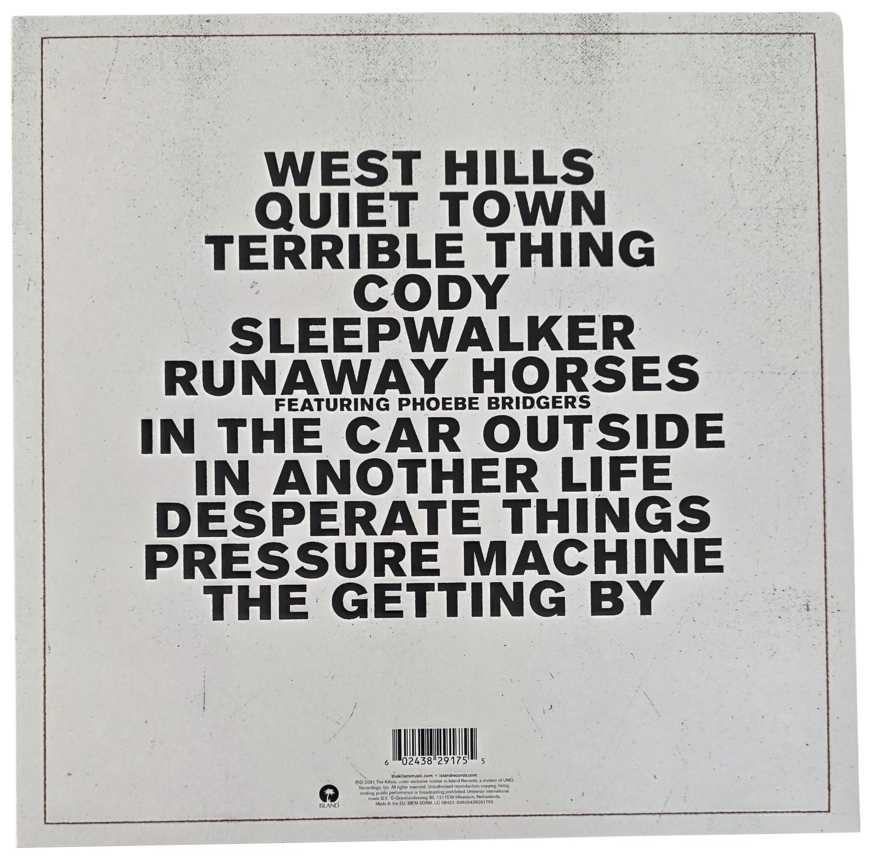 Brandon Flowers Signed The Killers Pressure Machine Album COA Proof Autographed Vinyl Record