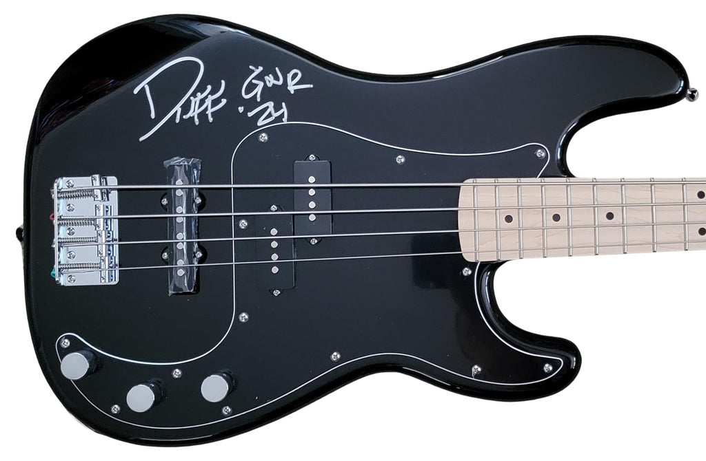 Duff McKagan Signed Fender Squier Bass Guitar COA Proof Guns N Roses Autographed