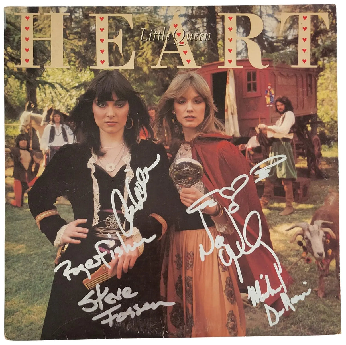 Nancy Wilson & Ann Wilson Signed Heart Little Queen Album Proof COA Autographed Vinyl Record STAR