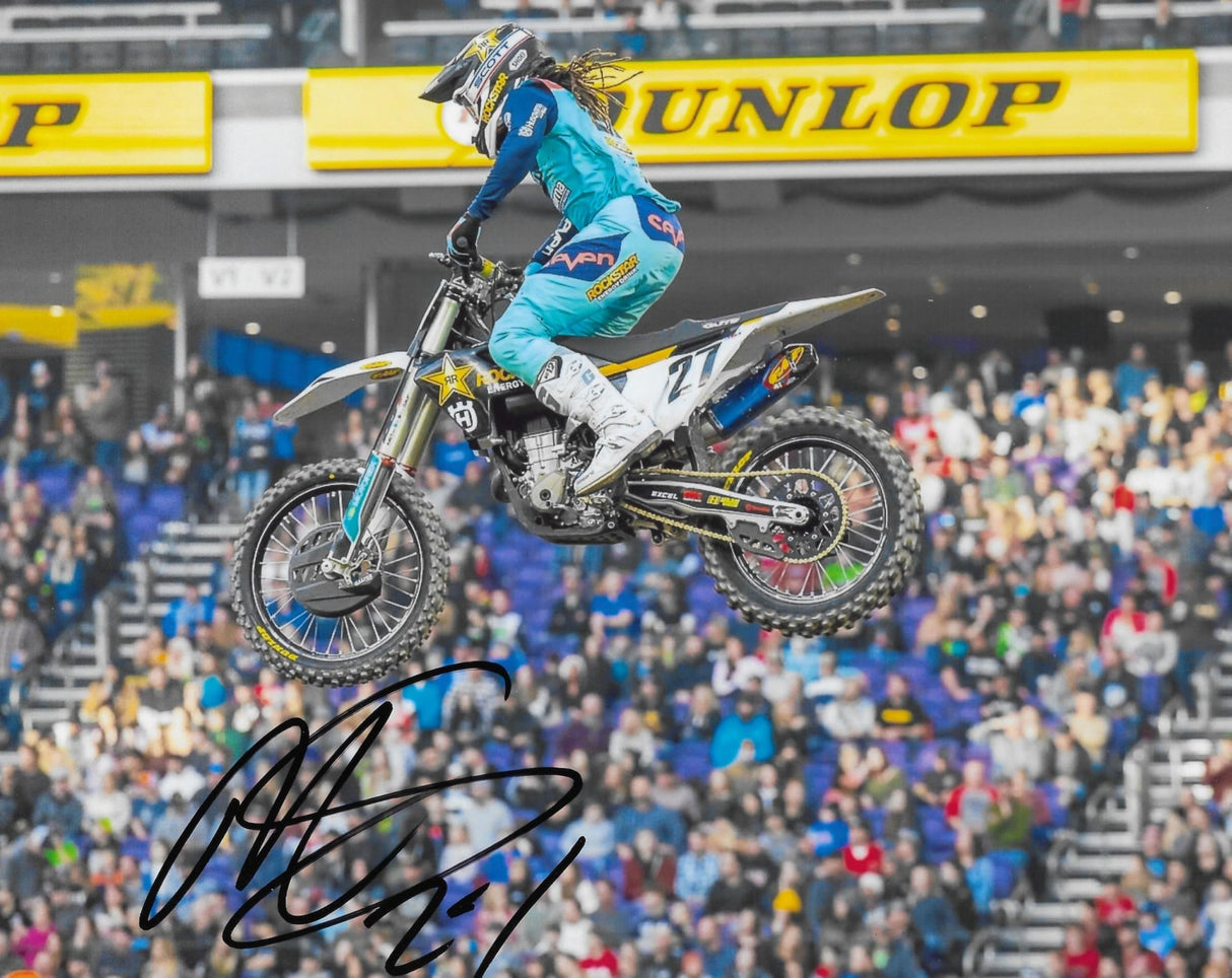 Malcolm Stewart Motocross Supercross Racer Signed 8x10 Photo COA Proof Autographed.
