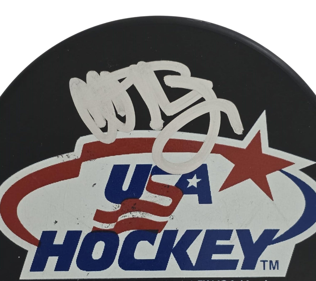 Al Michaels Signed USA Hockey Puck COA Proof Winter Olympics Gold Miracle on Ice