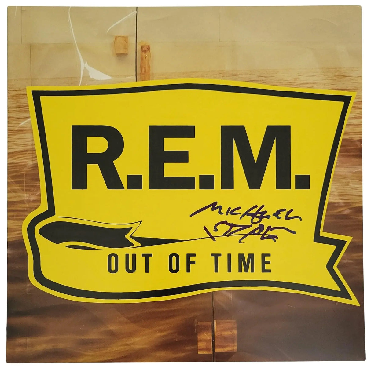 Michael Stipe Signed R.E.M Out Of Time Album COA Proof Autographed Vinyl Record REM