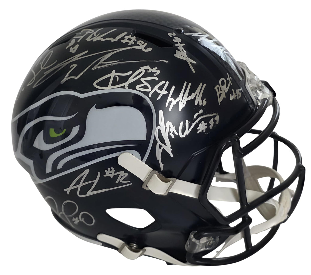 2025 Seahawks Team Signed Full Size Helmet COA Proof Autographed Seattle Seahawks