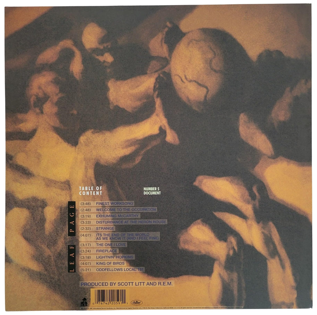 Michael Stipe Signed R.E.M Document Album COA Proof Autographed Vinyl Record Record