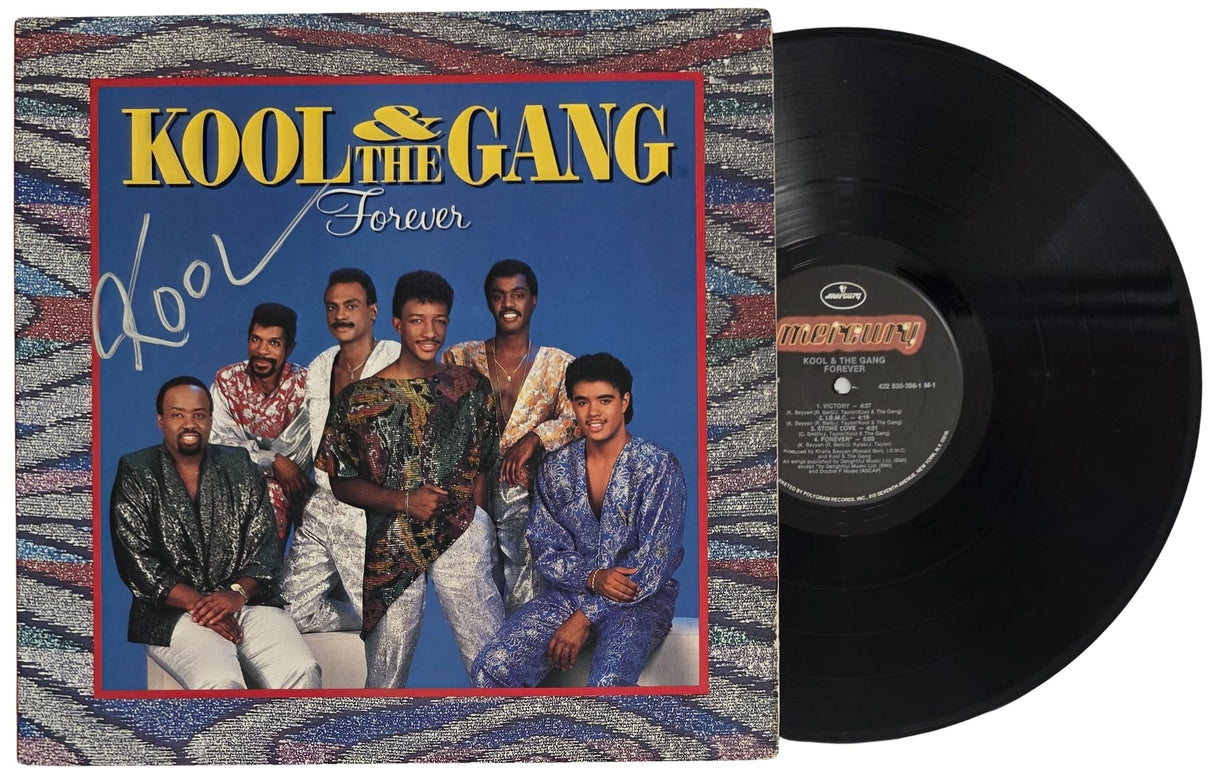 Robert Bell Signed Kool & the Gang Forever Album COA Proof Autographed Vinyl Record