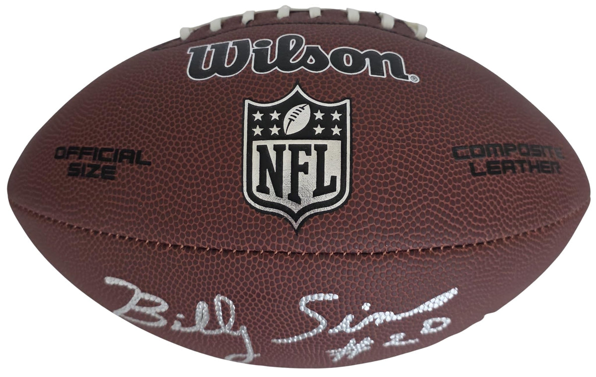 Billy Sims Signed Football Proof COA Autographed Detroit Lions Oklahoma Sooners Heisman
