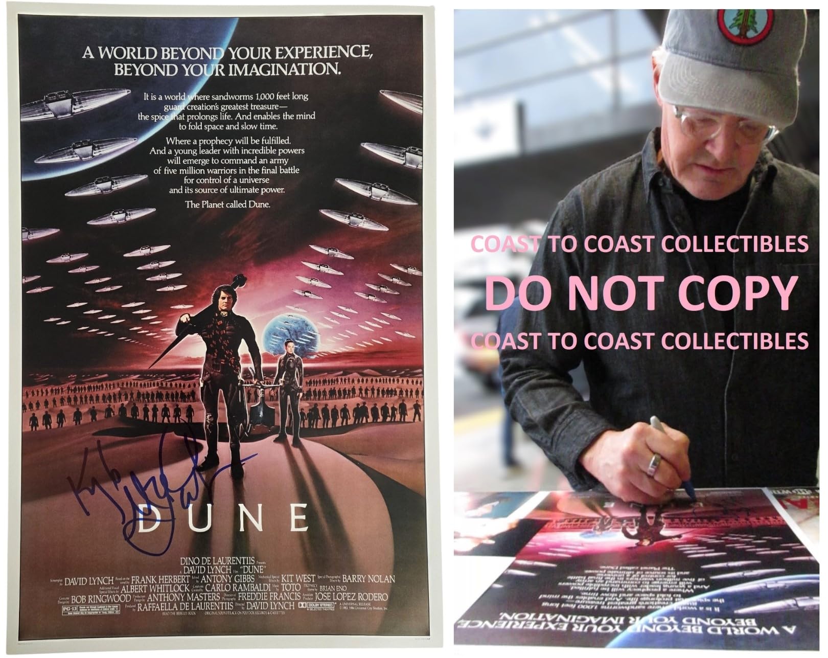 Kyle MacLachlan Signed Dune 12x18 Photo Poster COA Proof Autographed Actor Movie STAR