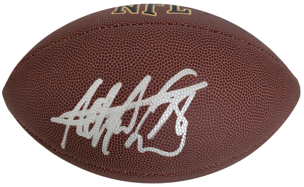 Adrian Peterson Signed Football Proof COA Autographed Minnesota Vikings Oklahoma Sooners