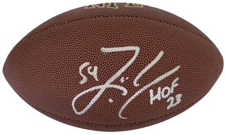 Zach Thomas Signed Football Proof COA Autographed Miami Dolphins Texas Tech