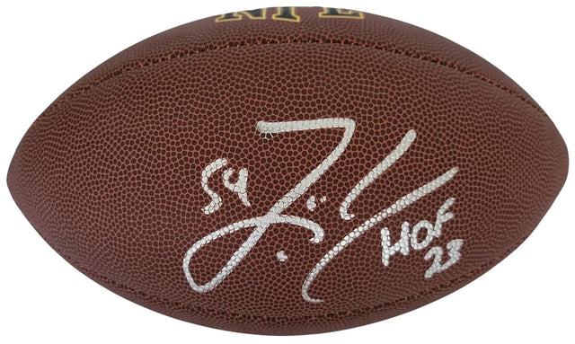 Zach Thomas Signed Football Proof COA Autographed Miami Dolphins Texas Tech