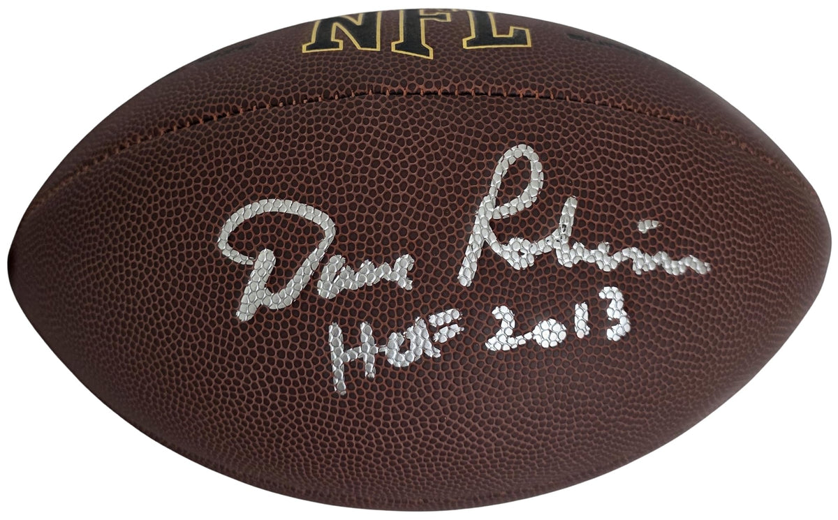 Dave Robinson Signed Football COA Exact Proof Autographed Green Bay HOF Packers