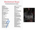 AJ McLean Signed Backstreet Boys Everybody Lyrics Sheet COA Proof Autographed