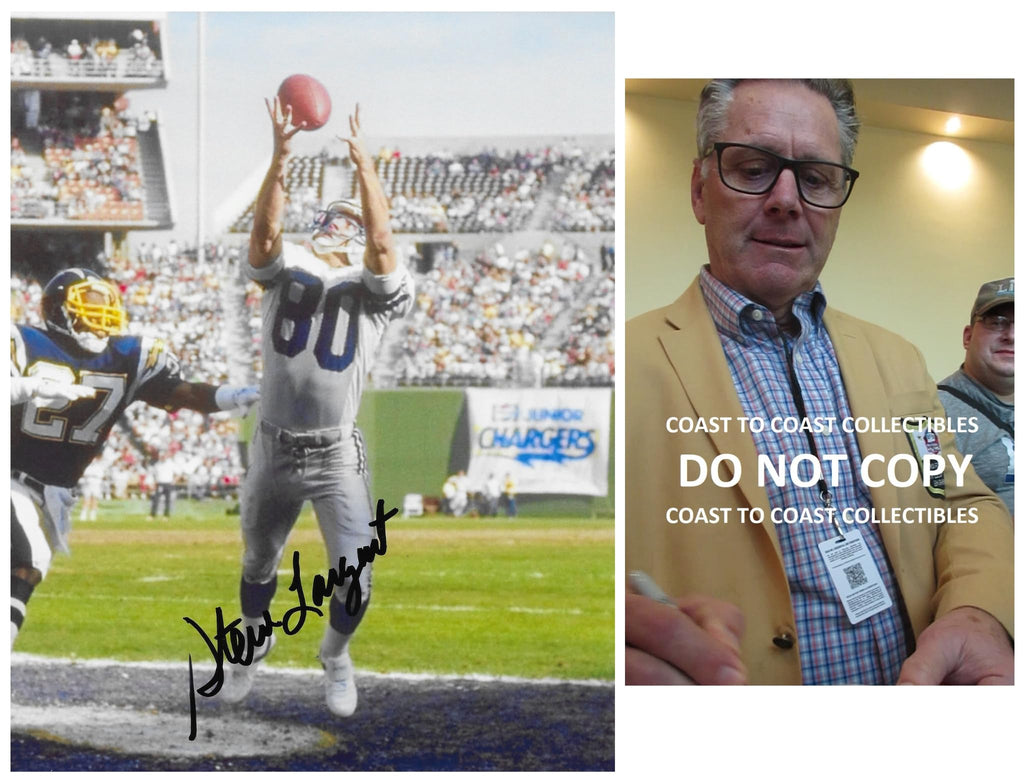 Steve Largent Signed 8x10 Photo COA Proof Seattle Seahawks Football Autographed