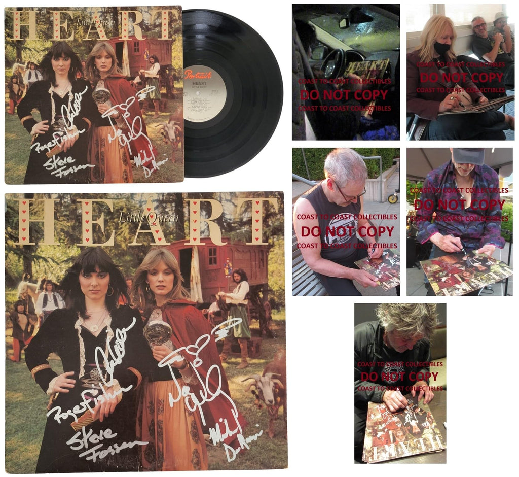 Nancy Wilson & Ann Wilson Signed Heart Little Queen Album Proof COA Autographed Vinyl Record STAR