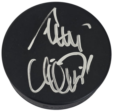 Antti Niemi Signed Hockey Puck COA Proof Autographed Canadiens Blackhawks Sharks