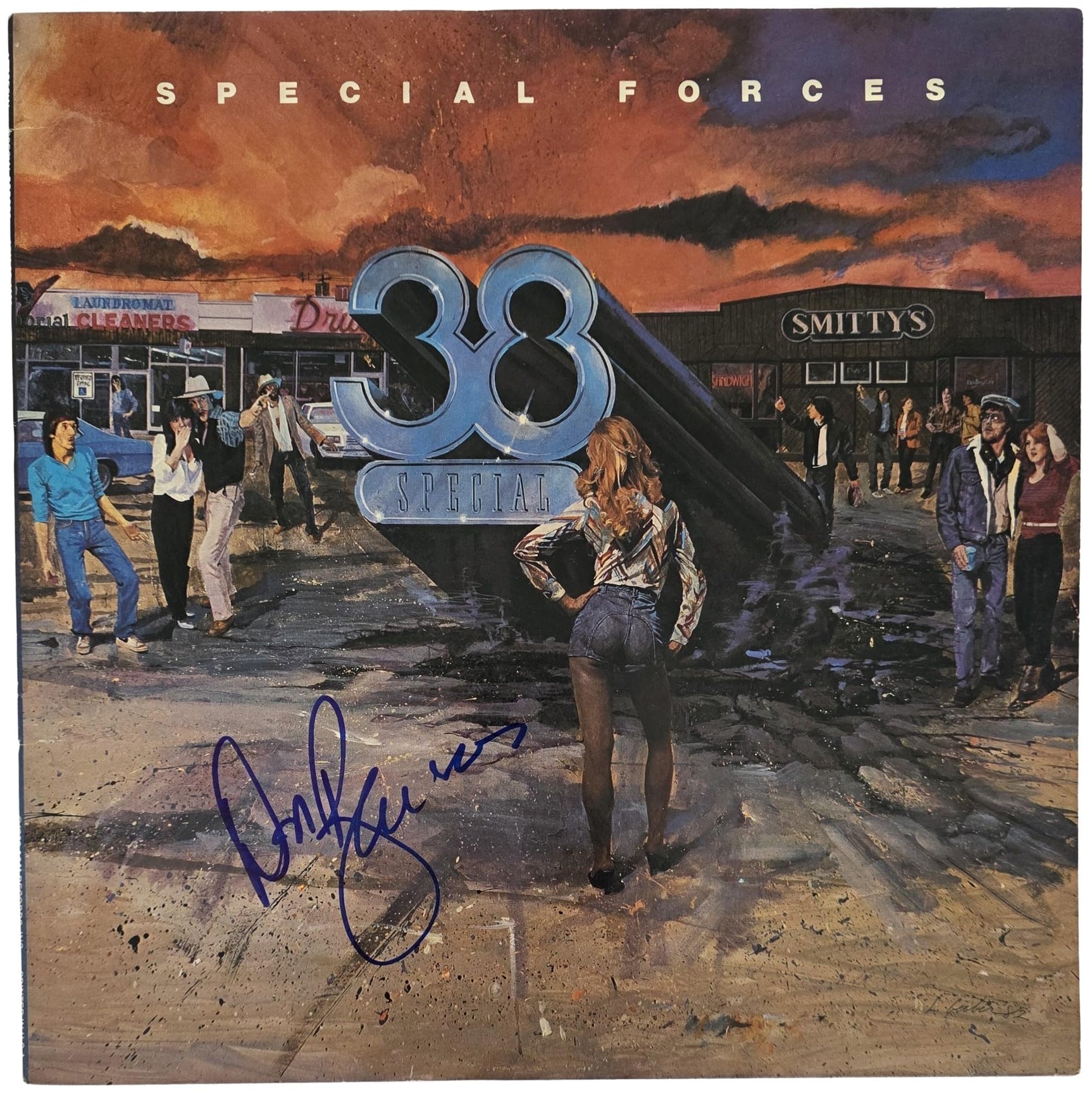 Don Barnes Signed 38 Special Special Forces Album COA Proof Autographed Vinyl Record