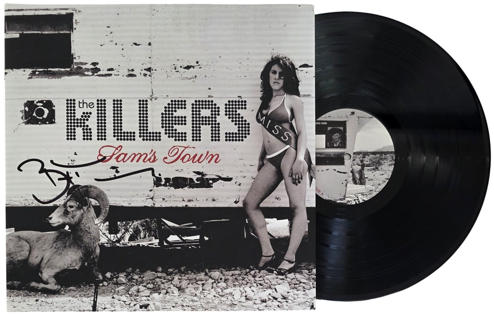 Brandon Flowers Signed The Killers Sams Town Album COA Proof Autographed Vinyl Record