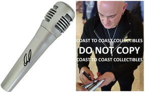 David Draiman Signed Microphone Autographed Mic COA Exact Proof Disturbed Singer