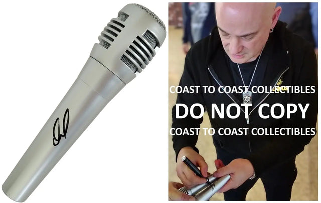 David Draiman Signed Microphone Autographed Mic COA Exact Proof Disturbed Singer