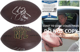 Jim Zorn Signed Football Exact Proof COA Autographed Seattle Seahawks