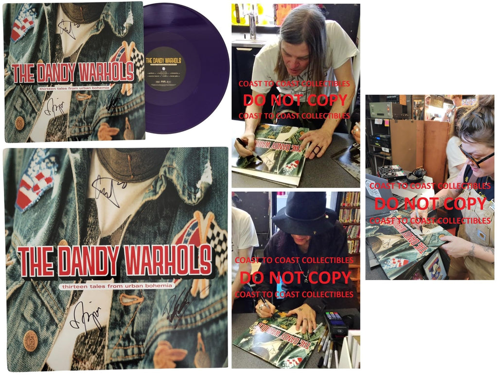 The Dandy Warhols Signed Thirteen Tales From Urban Bohemia Album Exact Proof COA Autographed Vinyl Record
