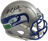 Kam Chancellor Signed Mini Football Helmet Proof COA Autographed Seattle Seahawks Throwback Helmet