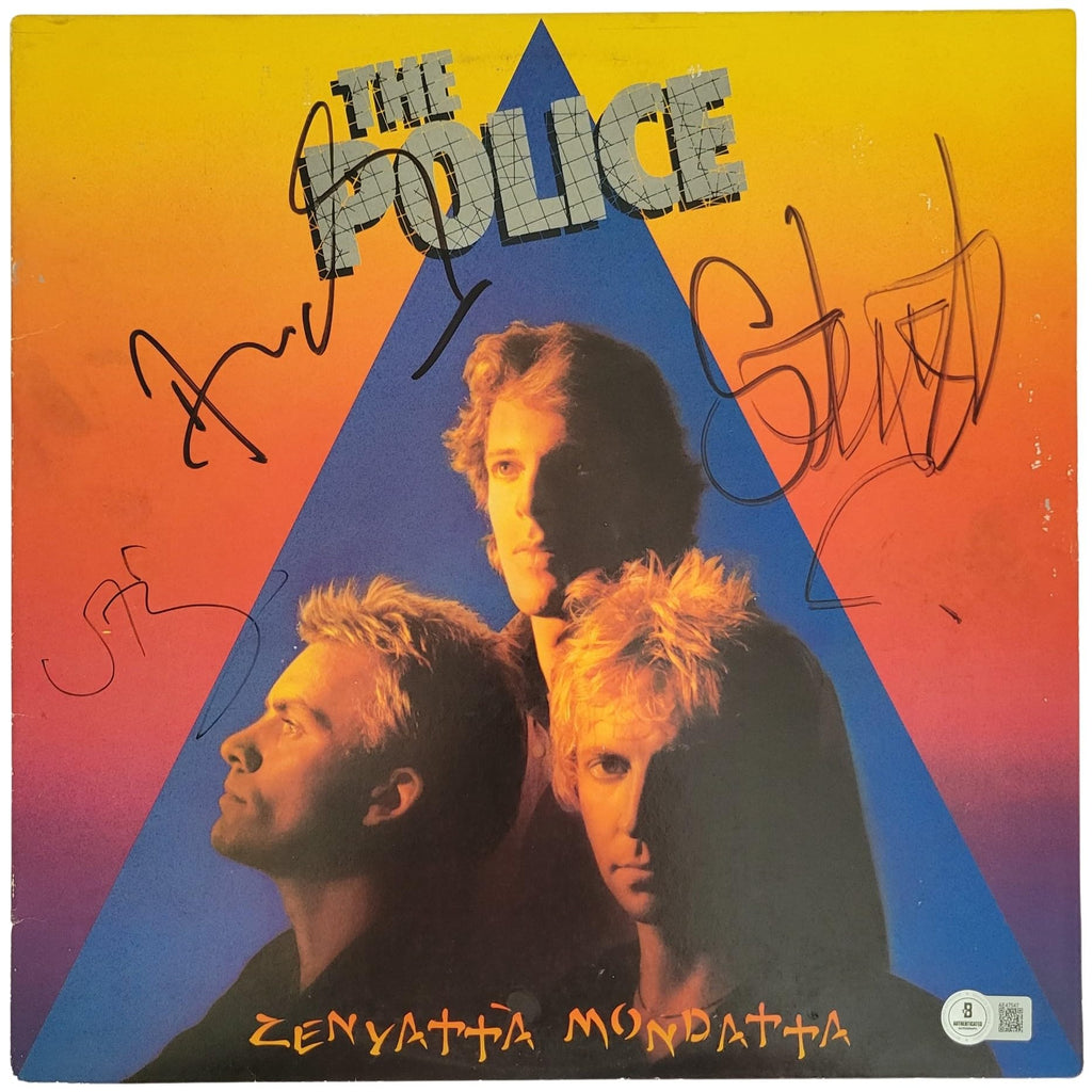 The Police Signed Zenyatta Mondatta Album Beckett COA Autographed Vinyl Record