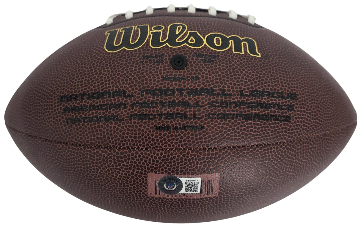 Jim Zorn Signed Football Exact Proof COA Autographed Seattle Seahawks