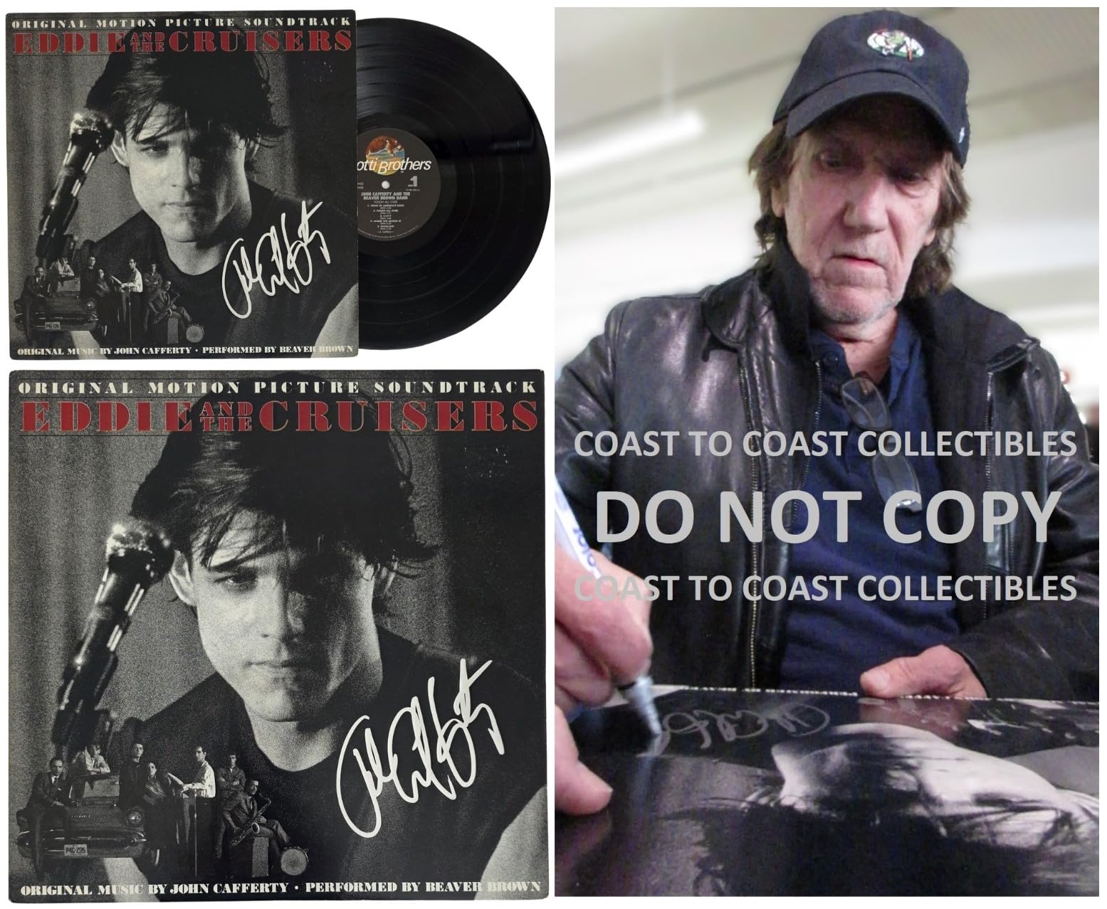 John Cafferty Signed Eddie & The Cruisers Soundtrack Album COA Proof Autographed