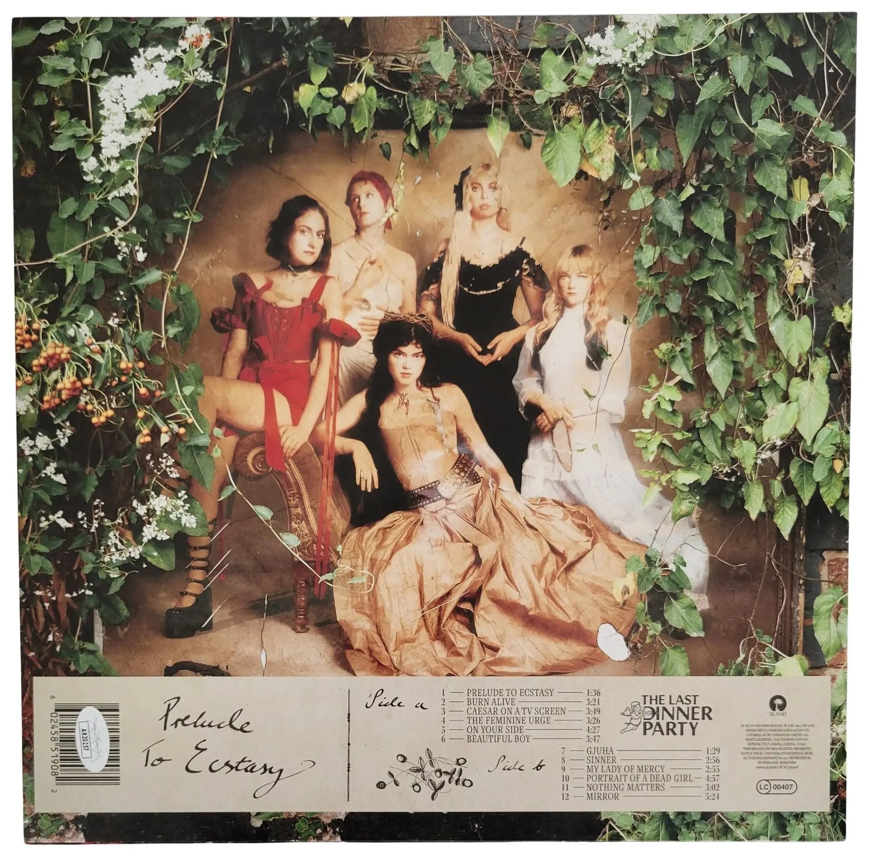 The Last Dinner Party Signed Prelude to Ecstasy Album Autographed Vinyl Record JSA COA