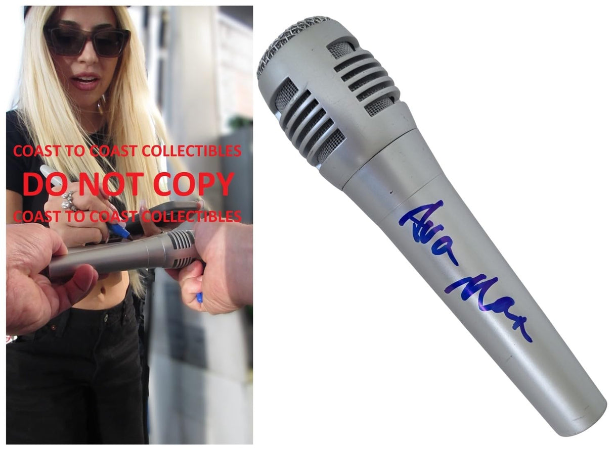 Ava Max Signed Microphone COA Exact Proof Autographed Mic Singer and Songwriter