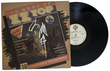 Billy Gibbons Signed The Best of ZZ Top Album COA Proof Autographed Vinyl Record