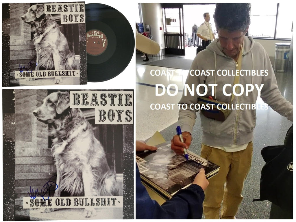 Mike Diamond Signed Beastie Boys Some Old Bullshit Album Proof COA Autographed Vinyl Record