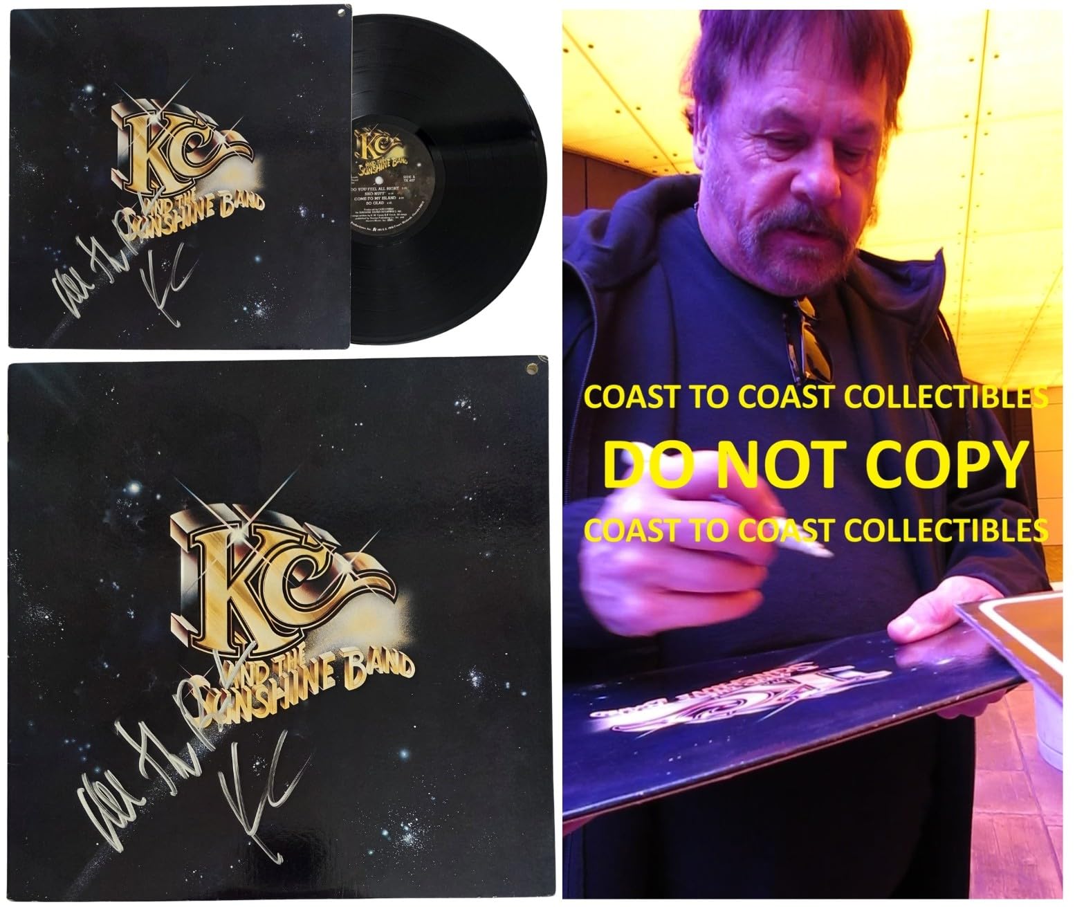 Harry Wayne Casey Signed KC And The Sunshine Band Who Do Ya (Love) Album COA Proof Autographed Vinyl Record