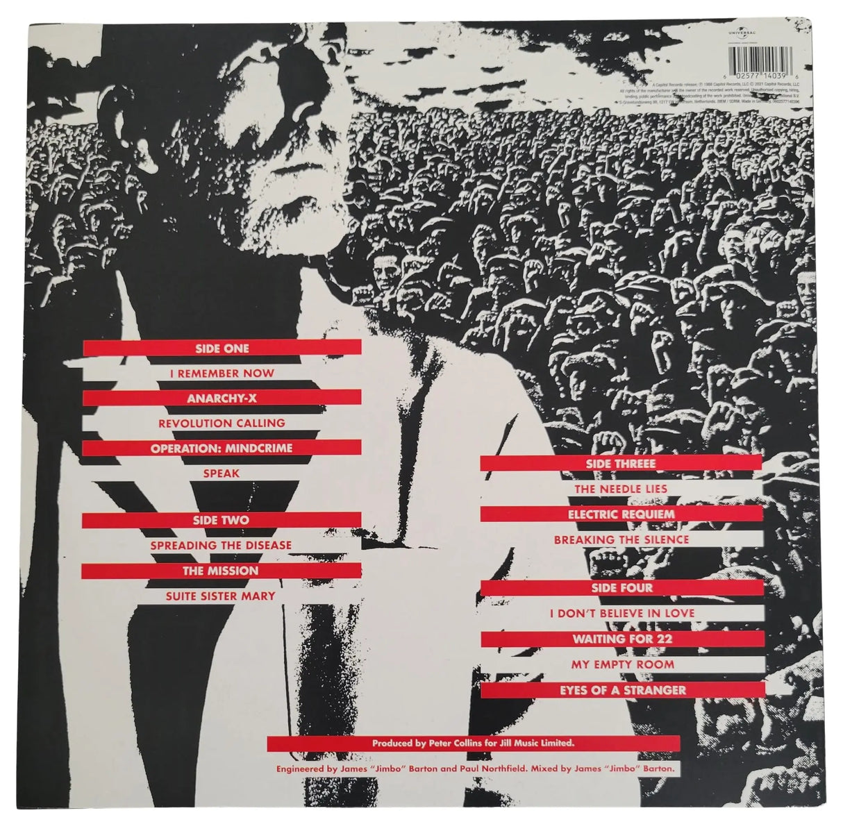 Geoff Tate Signed Queensryche Operation Mindcrime Album Proof Autographed Vinyl Record