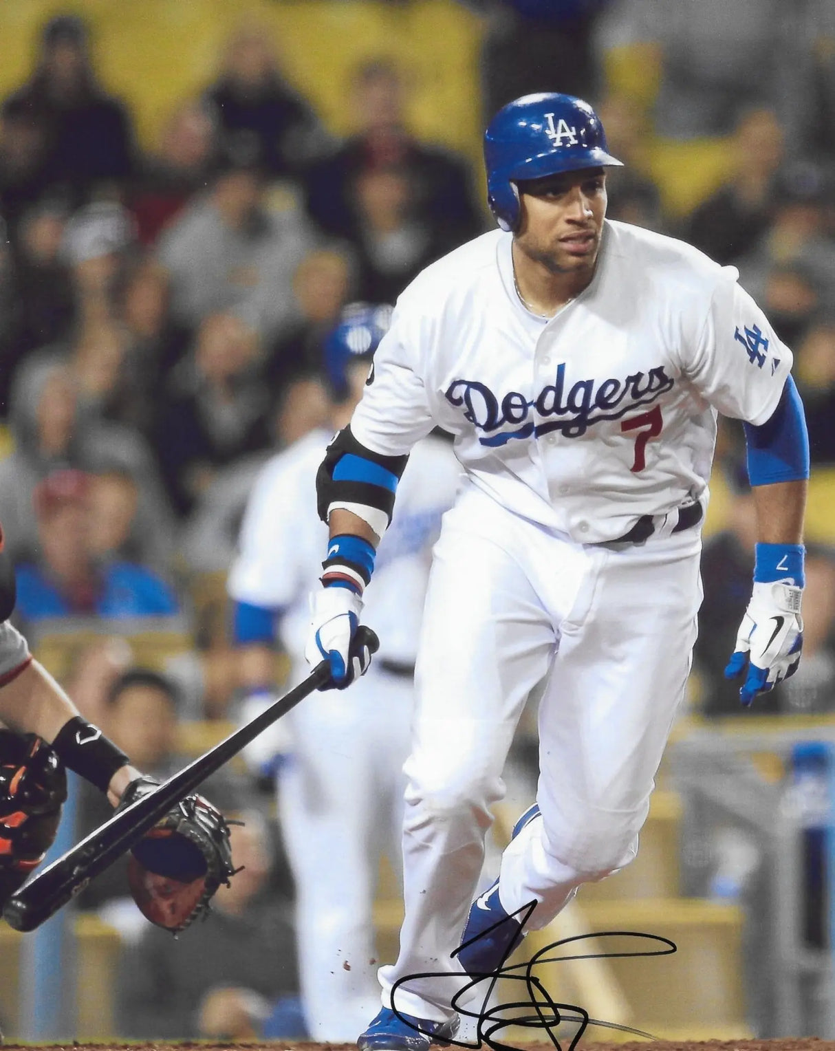 James Loney Signed LA Dodgers Baseball 8x10 Photo Proof COA Autographed