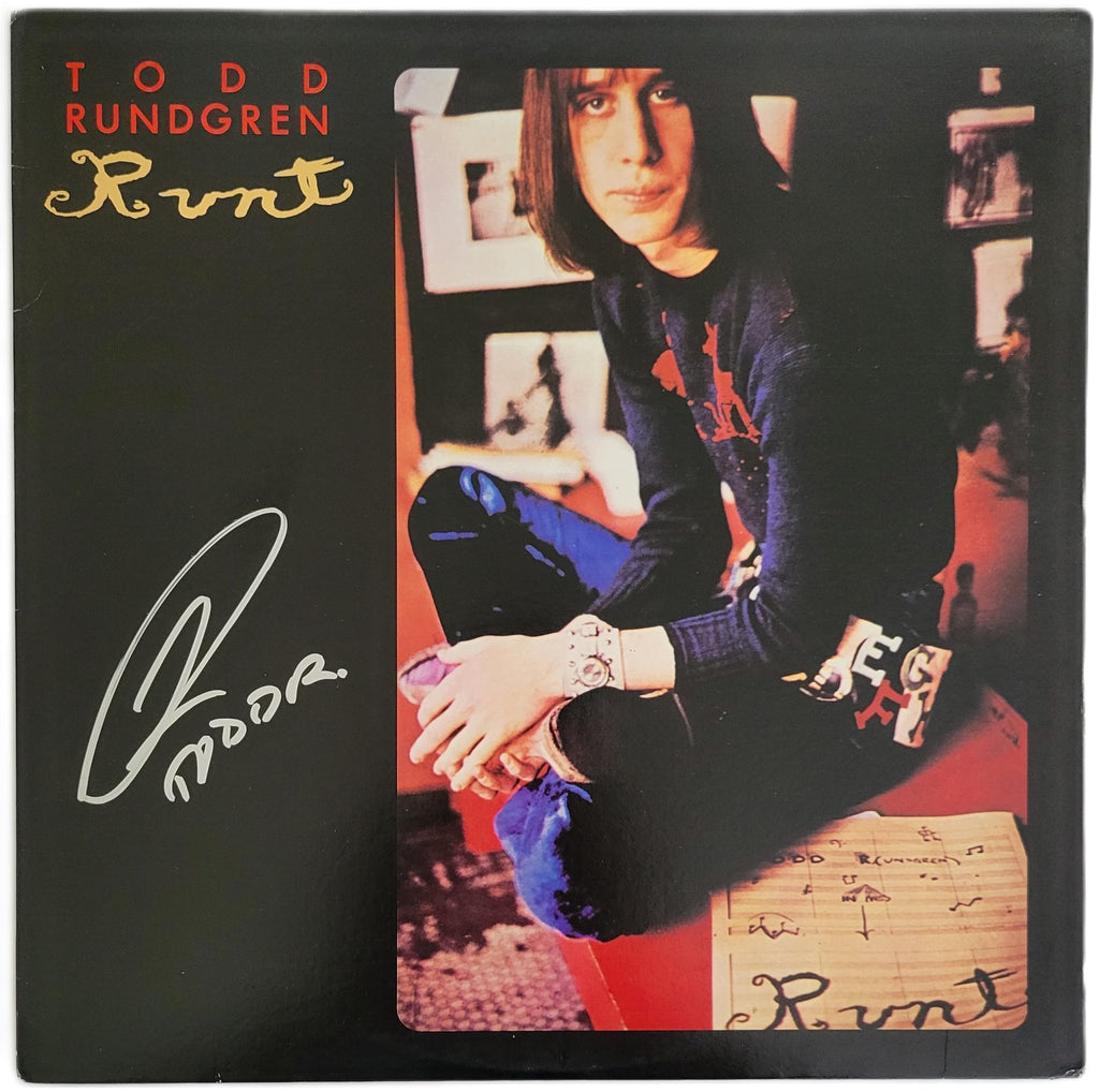 Todd Rundgren Signed Runt Album COA Proof Autographed Vinyl Record