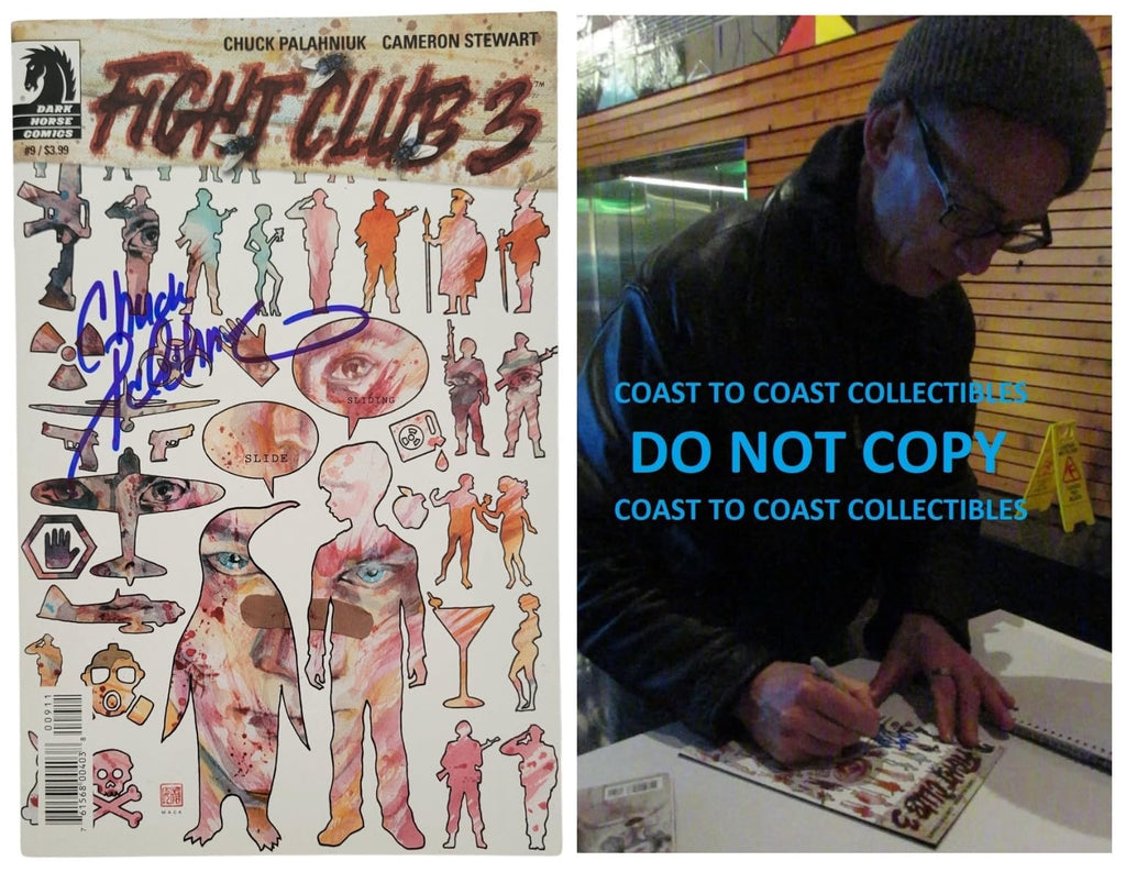 Chuck Palahniuk Signed Flight Club 3#9 Comic Book COA Exact Proof Autographed STAR