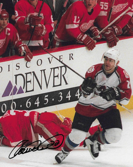 Claude Lemieux Signed Colorado Avalanche 8x10 Photo COA Proof Autographed