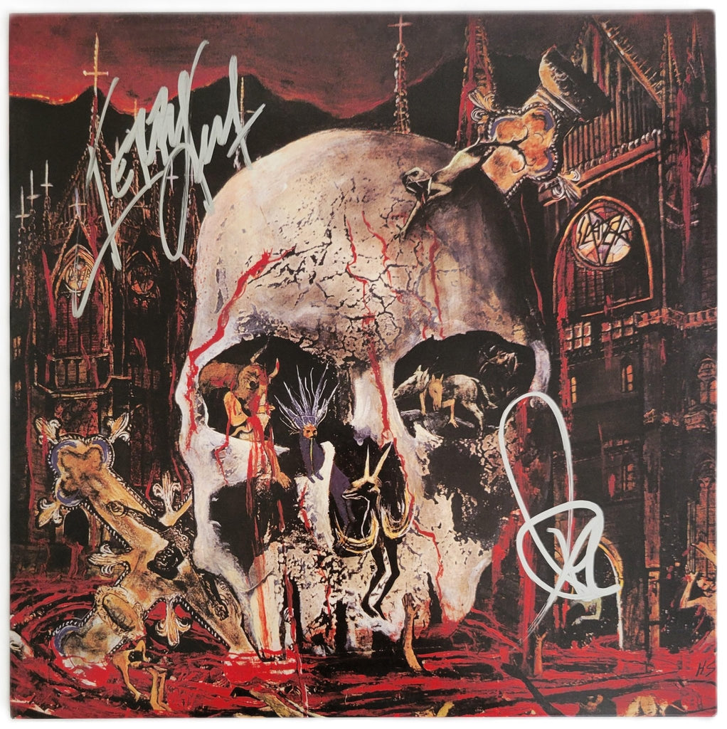 Tom Araya Kerry King Signed Slayer South of Heaven Album COA Exact Proof Autographed Vinyl Record