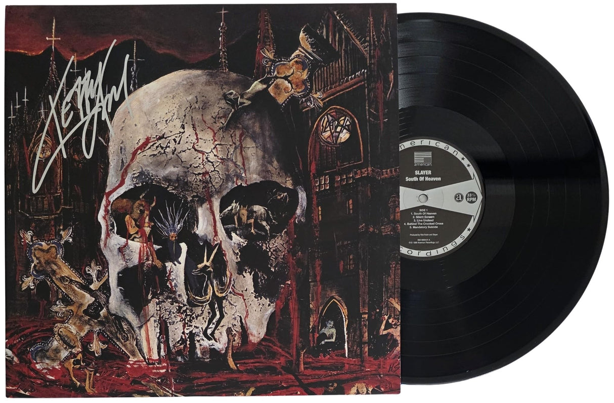 Kerry King Signed Slayer South of Heaven Album COA Proof Autographed Vinyl Record