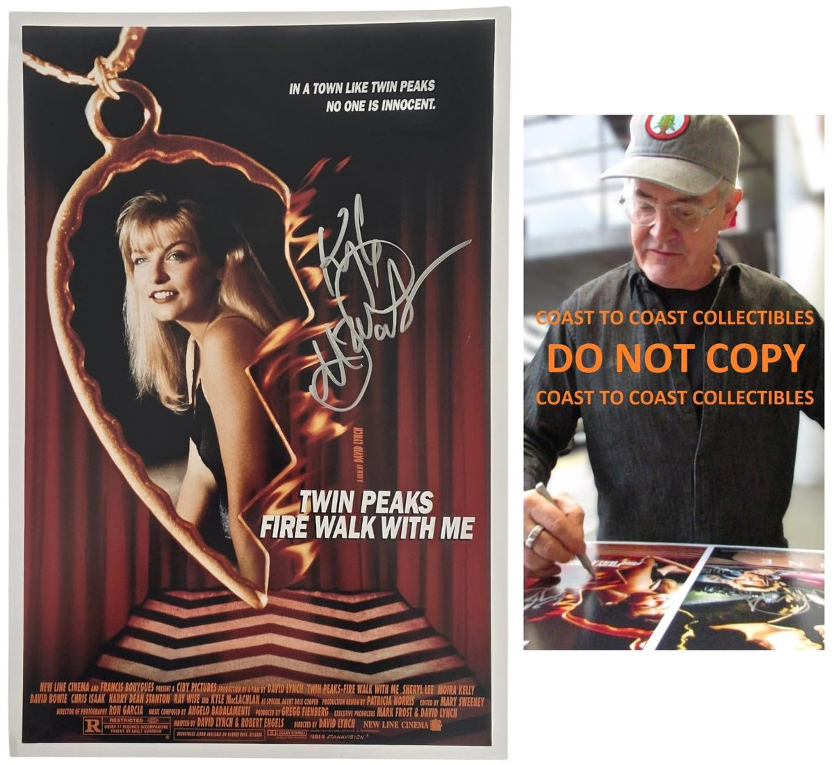 Kyle MacLachlan Signed Twin Peaks Fire Walk with Me 12x18 Photo Poster COA Proof Autographed STAR