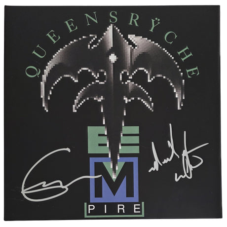 Geoff Tate Signed Queensryche Empire Album COA Proof Autographed Vinyl Record Michael Wilton