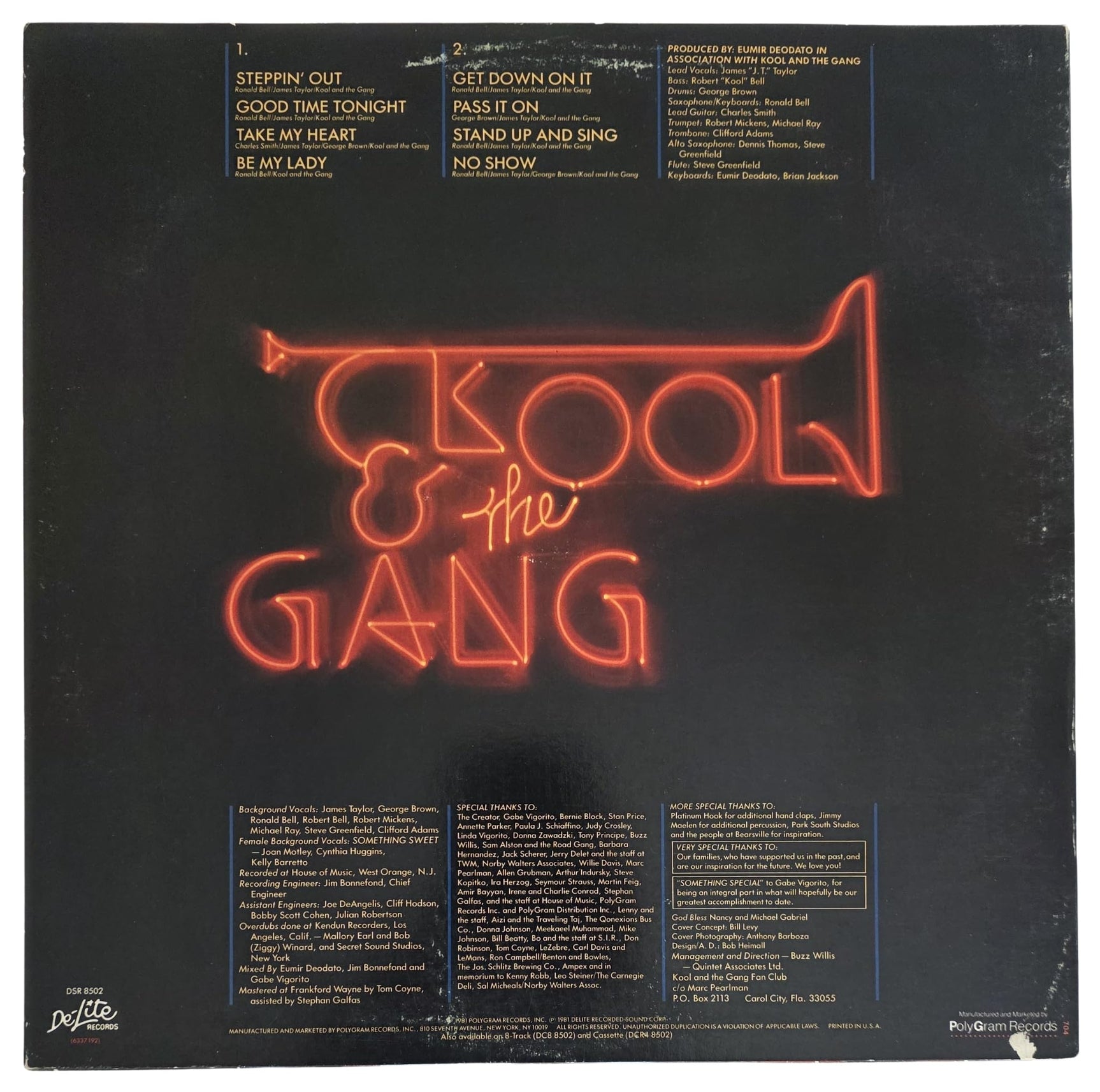 Robert Bell Signed Kool & the Gang Something Special Album COA Proof Autographed Vinyl Record