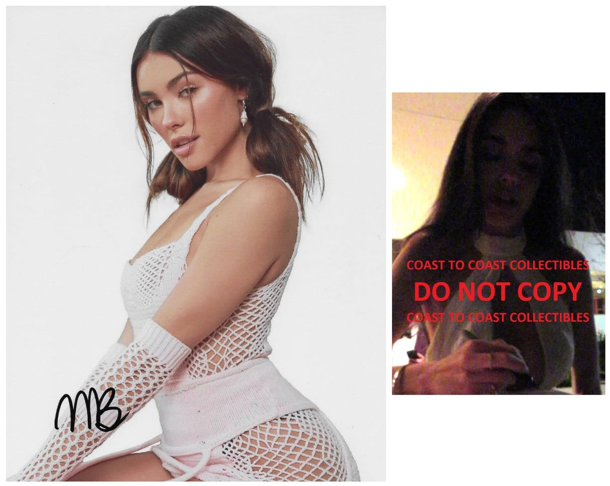 Madison Beer signed 8X10 photo COA Proof Autographed Model Singer Songwriter