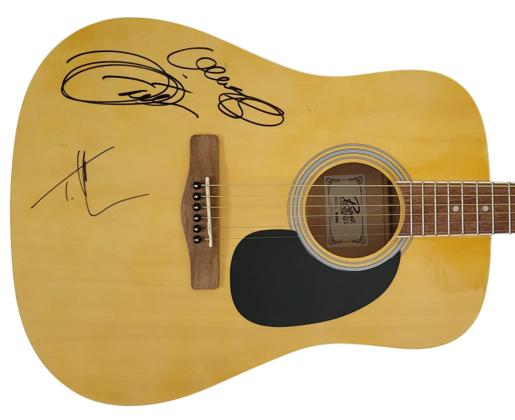 Tim McGraw & Faith Hill Signed Full Size Acoustic Guitar COA Proof Autographed Star