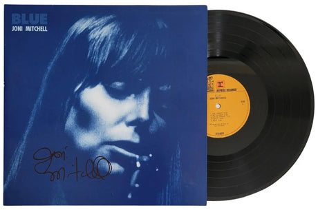 Joni Mitchell Signed Blue Album COA Exact Proof Autographed Vinyl Record VERY RARE