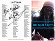 Nile Rodgers Signed Le Freak Lyrics Sheet COA Proof Autographed Aw Freakout! STAR