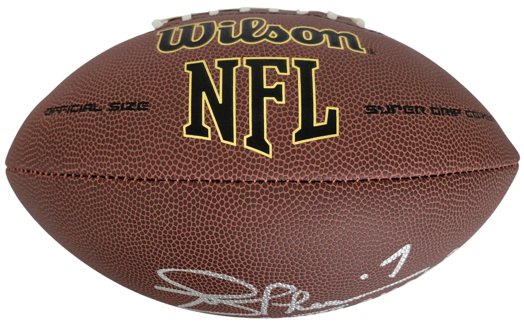 Joe Theisman Signed Football Proof COA Autographed Washington Notre Dame